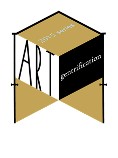 art and gentrification logo